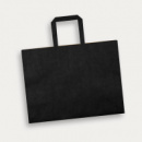 Large Flat Handle Paper Bag Landscape+Black
