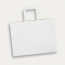 Large Flat Handle Paper Bag Landscape+White