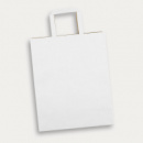 Large Flat Handle Paper Bag Portrait+White