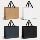 Large Ribbon Handle Paper Bag+Black