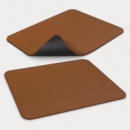 Leatherette Mouse Mat+Brown