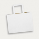 Medium Flat Handle Paper Bag Landscape+White