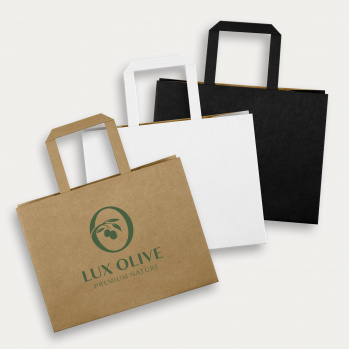 Medium Flat Handle Paper Bag (Landscape)