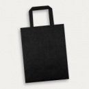 Medium Flat Handle Paper Bag Portrait+Black