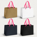 Medium Ribbon Handle Paper Bag+Pink