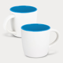 Mocha Coffee Mug Two Tone+Light Blue