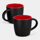 Mocha Coffee Mug Two Tone+Red
