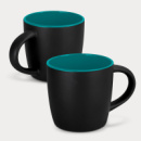 Mocha Coffee Mug Two Tone+Teal