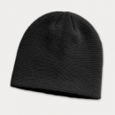 Montana Garter Knit Beanie+Black