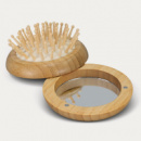 NATURA Bamboo Folding Brush and Mirror+open