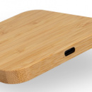 NATURA Bamboo Wireless Fast Charging Hub+charging port