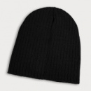 Nebraska Cable Knit Beanie+Black