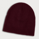 Nebraska Cable Knit Beanie+Burgundy