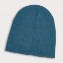 Nebraska Cable Knit Beanie+Slate Blue