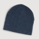 Nebraska Heather Cable Knit Beanie+Navy