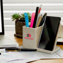 Oaken Wireless Charger Desk Caddy+in use