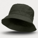 Oilskin Bucket Hat+Dark Olive