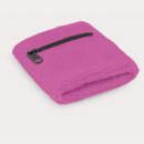 Wrist Sweat Band with Pocket+Pink