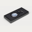 Baron Round Leather Key Ring+box