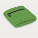 Wrist Sweat Band with Pocket+Green