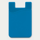Silicone Smart Phone Wallet+Light Blue