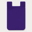 Silicone Smart Phone Wallet+Purple