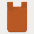 Silicone Smart Phone Wallet+Orange