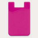 Silicone Smart Phone Wallet+Pink