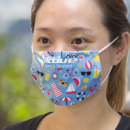Reusable Face Mask Full Colour Small+in use