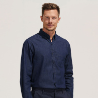 SOLS Barry Mens Denim Shirt image