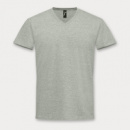 SOLS Imperial Mens V Neck T Shirt+Grey Melange