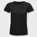 SOLS Pioneer Womens Organic T Shirt+Black