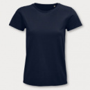SOLS Pioneer Womens Organic T Shirt+Navy