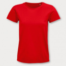 SOLS Pioneer Womens Organic T Shirt+Red