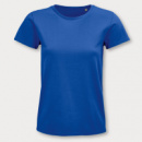 SOLS Pioneer Womens Organic T Shirt+Royal Blue