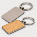 Santo Key Ring Rectangle+Silver