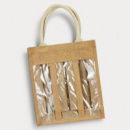 Serena Jute Triple Wine Carrier+front