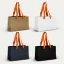 Small Ribbon Handle Paper Bag+Orange