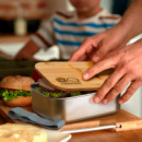 Stainless Steel Lunch Box+in use