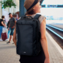Swiss Peak Convertible Travel Backpack+in use