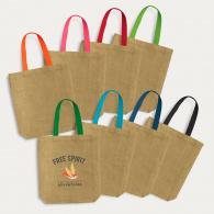 Thera Jute Tote Bag (Coloured Handles) image
