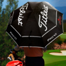 Titleist Tour Double Canopy Umbrella+in use