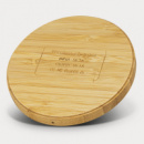 Vita Bamboo Wireless Charger Round+back