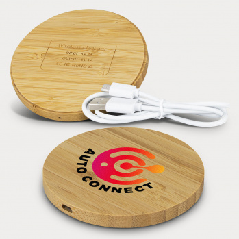 Vita Bamboo Wireless Charger (Round)