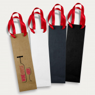 Wine Ribbon Handle Paper Bag image