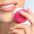 Zena Lip Balm Ball+in use