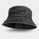 Bondi Premium Bucket Hat Coloured Sandwich Trim+Grey