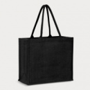 Modena Jute Tote Bag Colour Match+Black