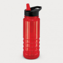 Triton Drink Bottle Black Lid+Red