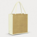 Lanza Jute Tote Bag+White